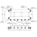 Модульный коллектор MK-250-3x32 (до 250 кВт, 2 магистр. подкл. G 2″, 3 контура G 1¼″ вверх или вниз)